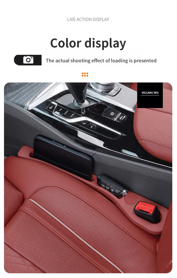 **"Car Seat Gap Filler – Universal Anti-Drop Organizer for Phones, Keys & Cards | Non-Slip & Durable"**