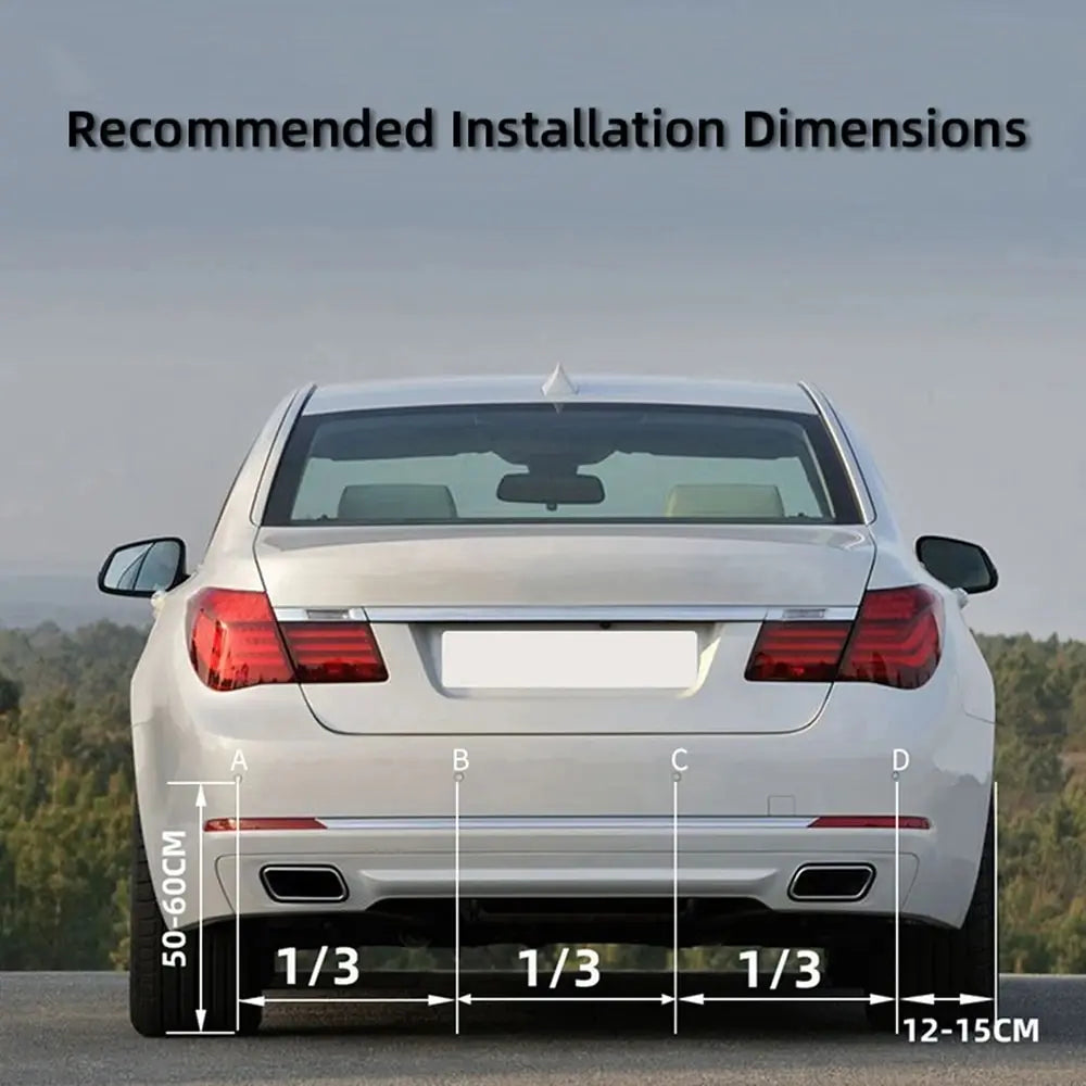 HIPPBQCC Car Parking Sensors Kit – LED Display + 4 Reverse Sensors