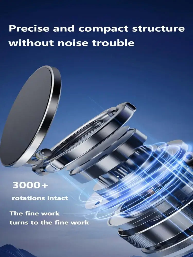 Internal structure of magnetic phone holder showing N52 magnets