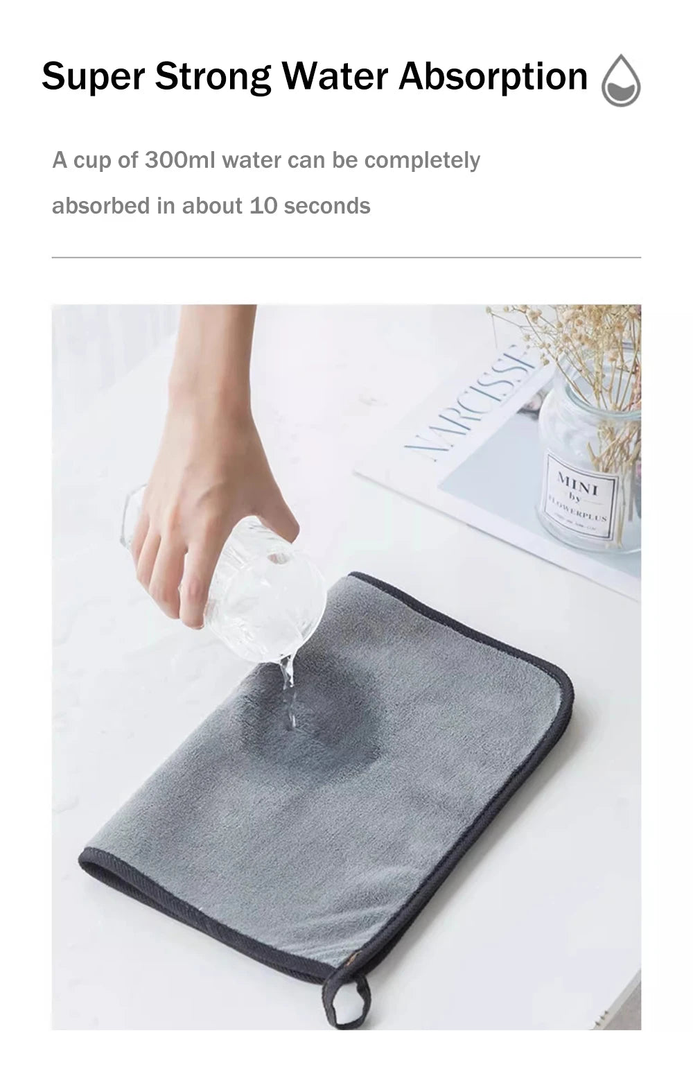 Premium Microfiber Car Cleaning Towel – Ultra Absorbent & Scratch-Free