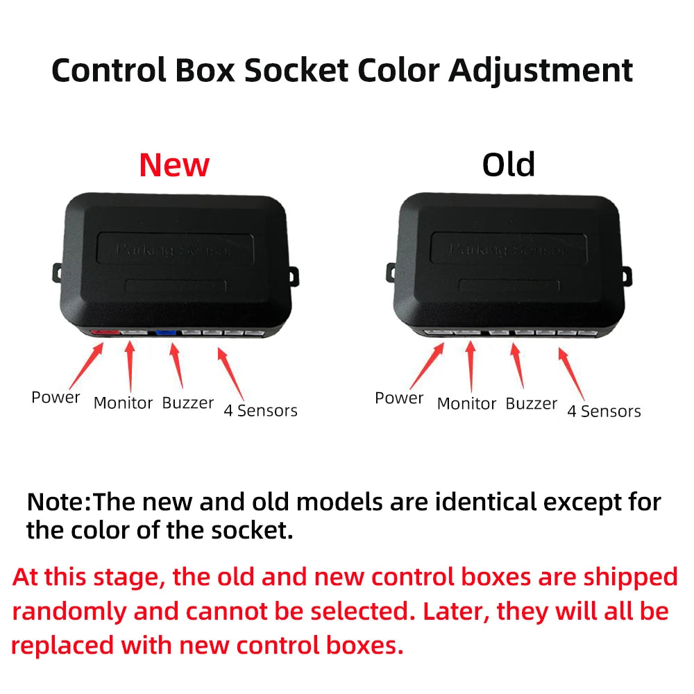 HIPPBQCC Car Parking Sensors Kit – LED Display + 4 Reverse Sensors
