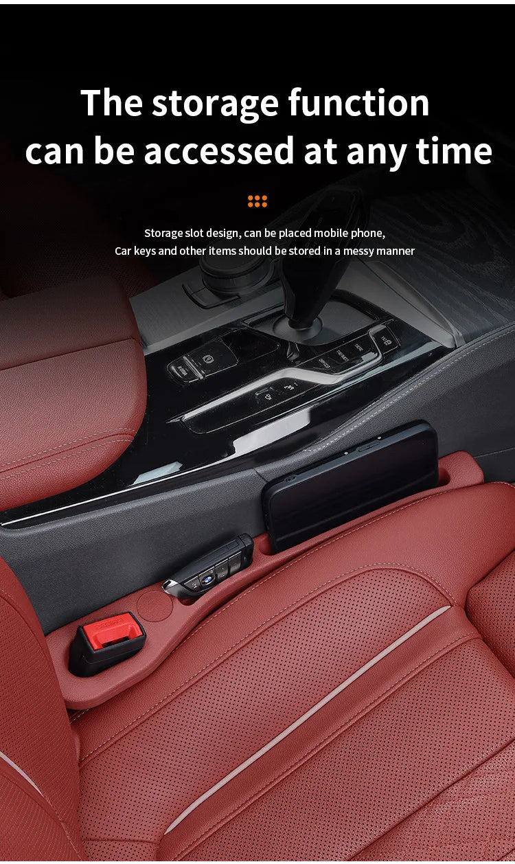 **"Car Seat Gap Filler – Universal Anti-Drop Organizer for Phones, Keys & Cards | Non-Slip & Durable"**