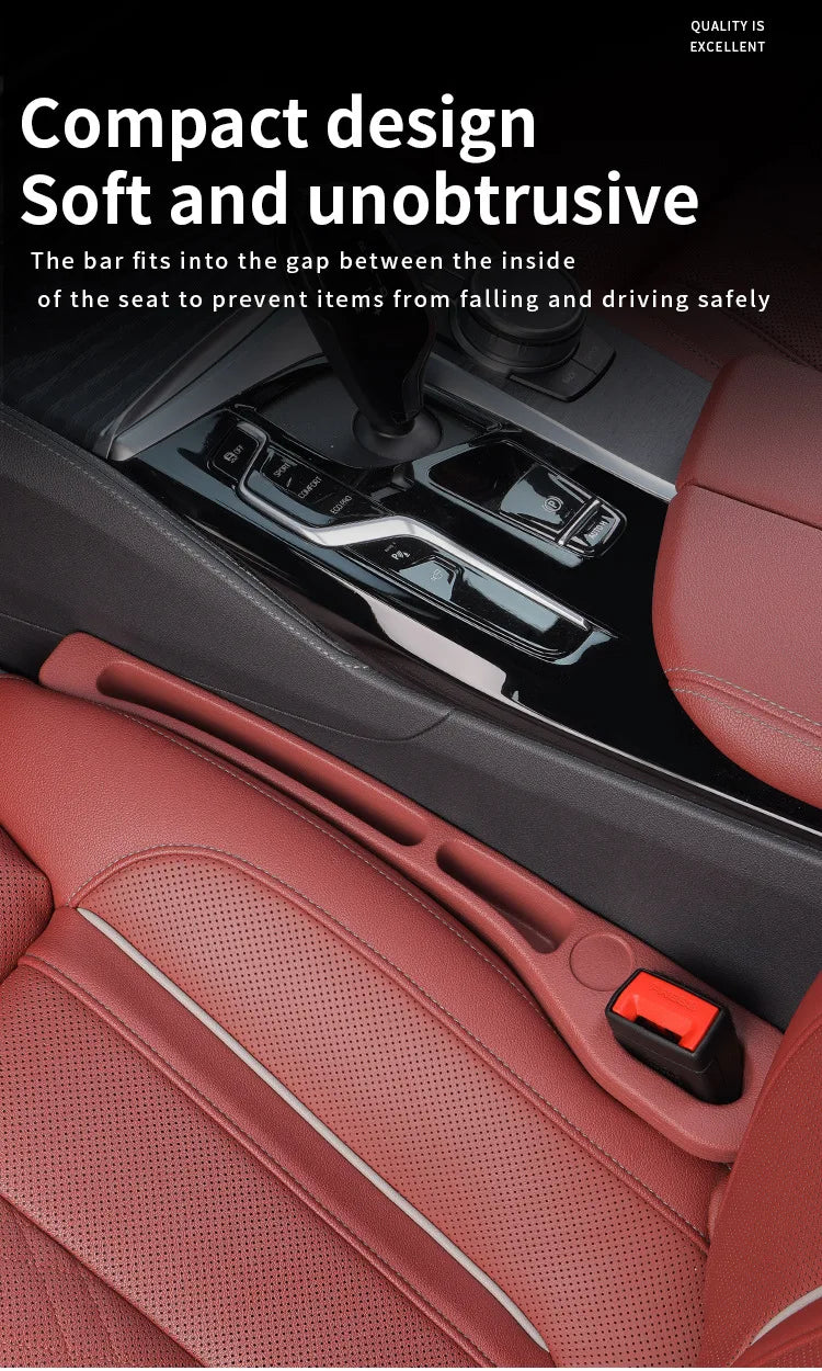 **"Car Seat Gap Filler – Universal Anti-Drop Organizer for Phones, Keys & Cards | Non-Slip & Durable"**