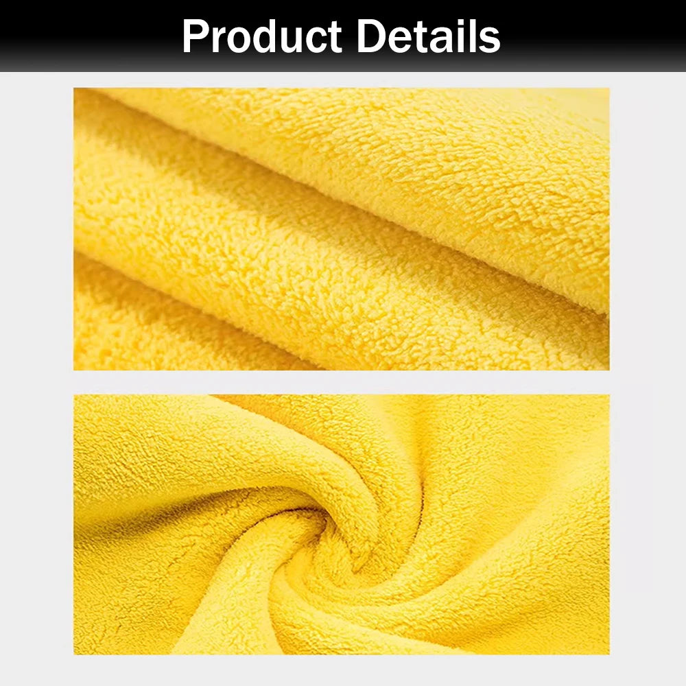 Premium Microfiber Car Cleaning Towel – Ultra Absorbent & Scratch-Free