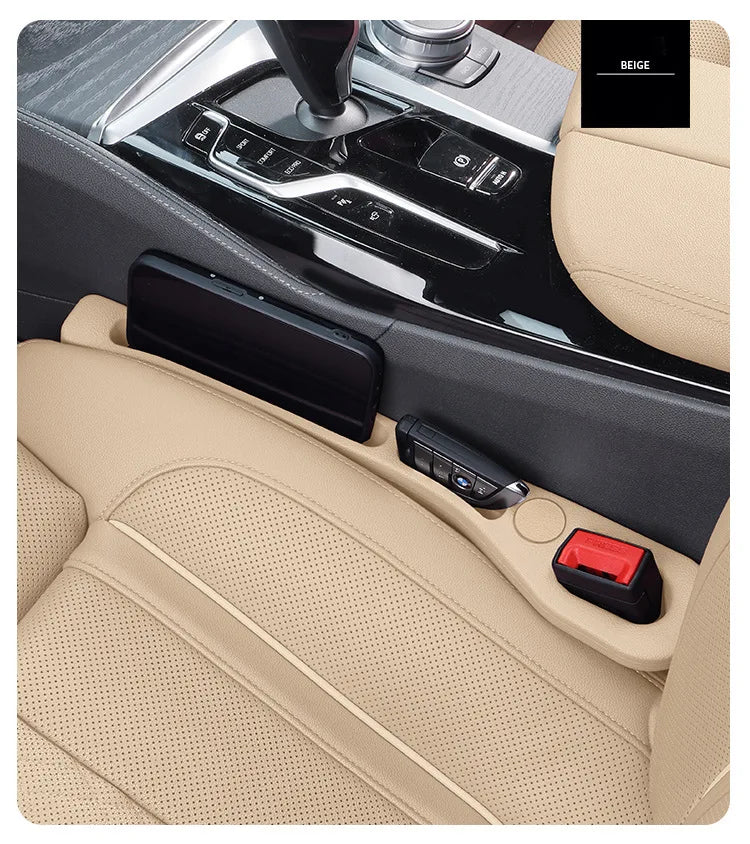 **"Car Seat Gap Filler – Universal Anti-Drop Organizer for Phones, Keys & Cards | Non-Slip & Durable"**