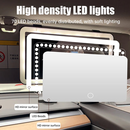 LED Touchscreen Car Vanity Mirror – Sun Visor Makeup Mirror
